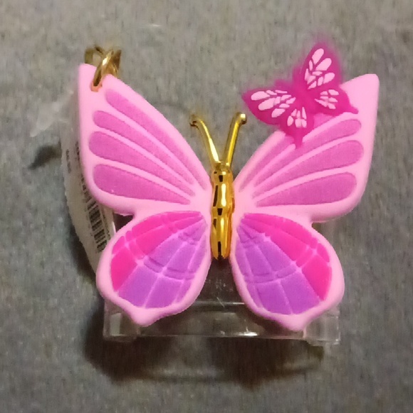 Pink Butterfly Hand Sanitizer Holder - Picture 2 of 2